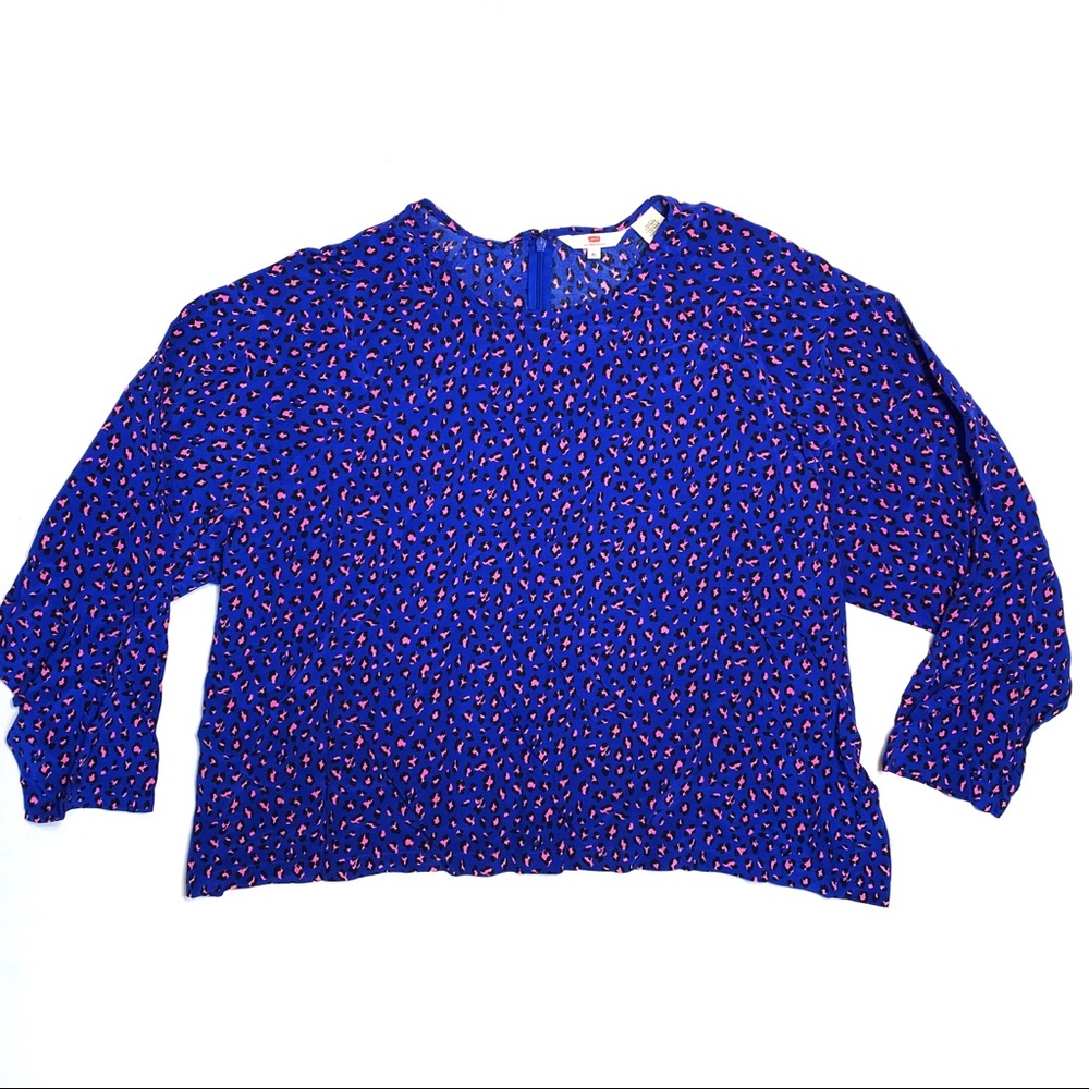 Levi’s Cheetah Print 3/4 Sleeve Top